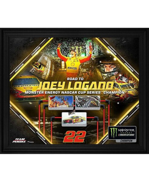 Joey Logano Framed 20" x 24" 2018 NASCAR Monster Energy Cup Series Champion Collage