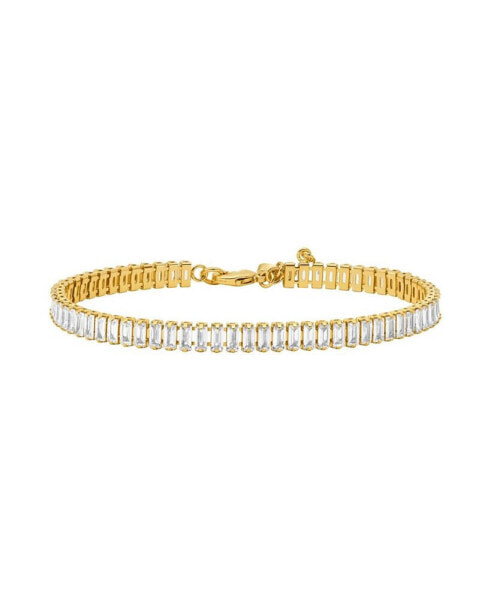 14K Gold-Plated Brass Tennis Bracelet