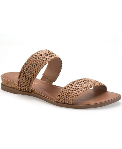 Women's Easten Double Band Slide Flat Sandals, Created for Macy's