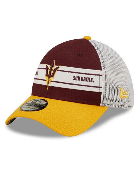 Men's Maroon, Gold Arizona State Sun Devils Banded 39THIRTY Flex Hat