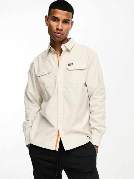 Columbia Landroamer lined shirt in khaki