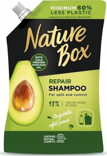 Nature Box Regenerujący Szampon do włosów Avocado Oil 500ml Refill