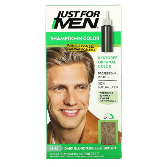 Shampoo-In Color Haircolor Kit, H-15 Dark Blond/Lightest Brown , Single Application