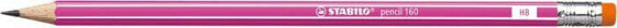 Stabilo OŁÓWEK PENCIL 160 Z GUMKĄ HB PINK - 2160/01-HB