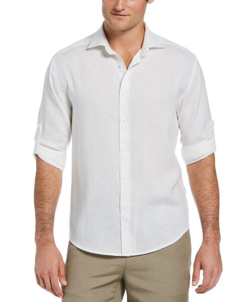 Men's Travelselect Linen Blend Wrinkle-Resistant Shirt