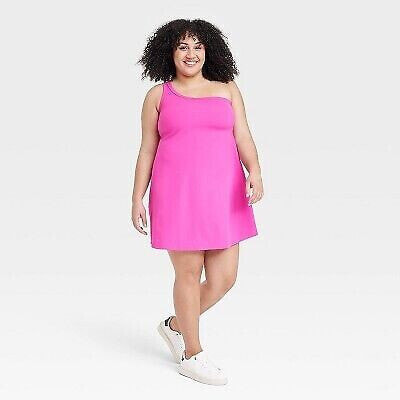 Women's Asymmetrical Dress - All in Motion Vibrant Pink 2X
