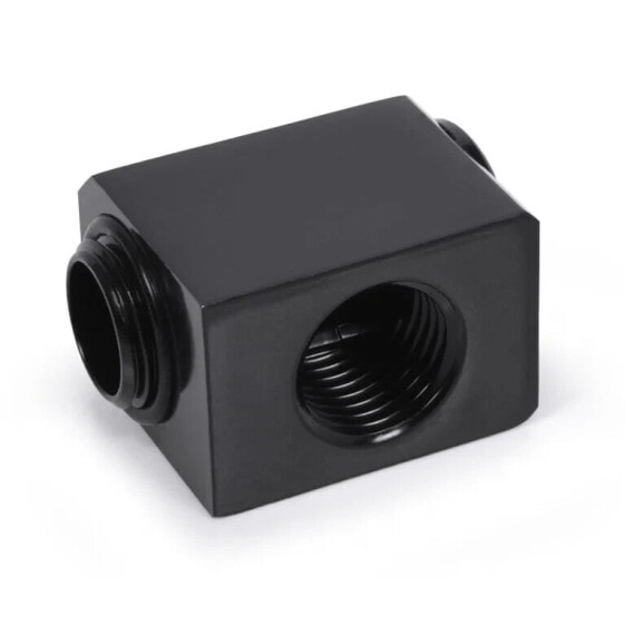 Alphacool Low Profile Adapter 90 Grad G1/4 Zoll AG auf G1/4 Zoll IG - drehbar - schwarz