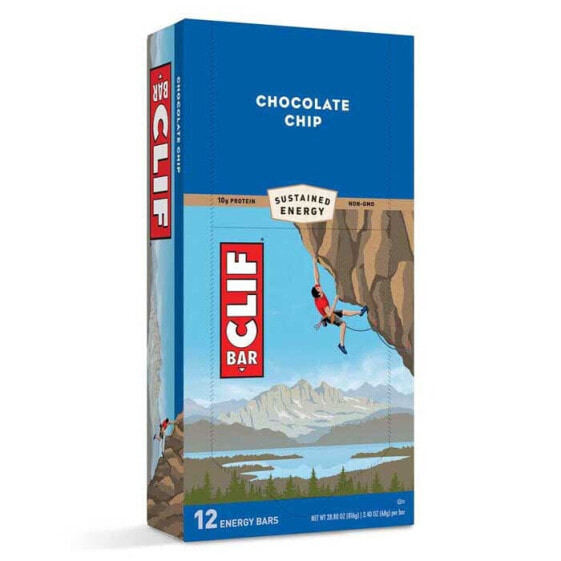 CLIF 68g Chocolate Cip Energy Bars 12 Units