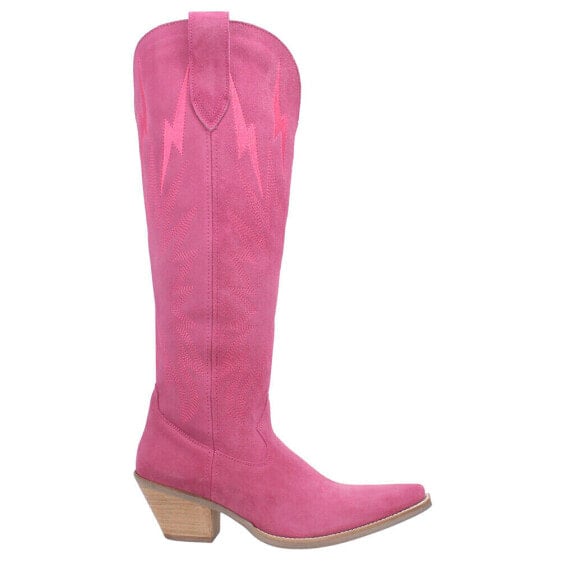 Dingo Thunder Road Embroidered Snip Toe Cowboy Womens Pink Casual Boots DI597-5