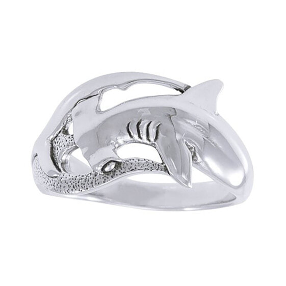 DIVE SILVER Hammerhead Shak Closed Ring