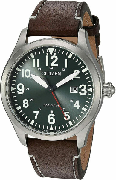 Зеленые мужские наручные часы Citizen Chandler Eco Drive BM6838-09X NEW