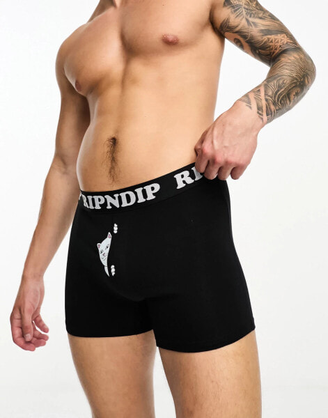 RIPNDIP peek a nermal boxers in black