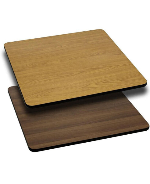 36" Square Table Top With Reversible Laminate Top