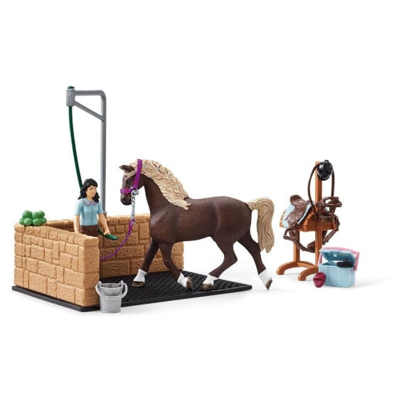 Игровой набор Schleich Мойка для лошадей, с Эмили и Луной,42438
