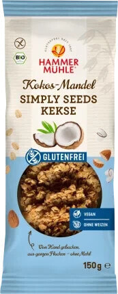 Kokos-Mandel Kekse, Simply Seeds, glutenfrei, 150 g