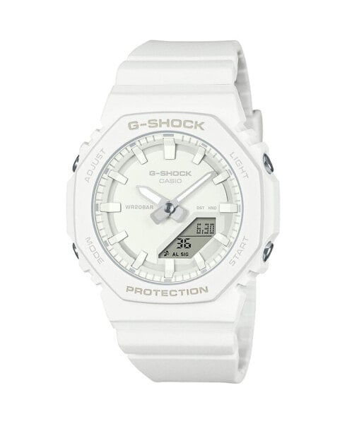 Unisex Analog Digital White Resin Watch, 40.2mm, GMAP2100-7A