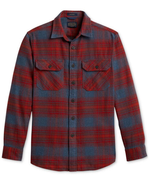 Men's Burnside Plaid Button-Down Flannel Shirt