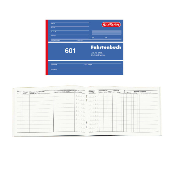 Herlitz 840645 - 40 sheets - Blue,White - Paper - A6 - 1 pc(s)