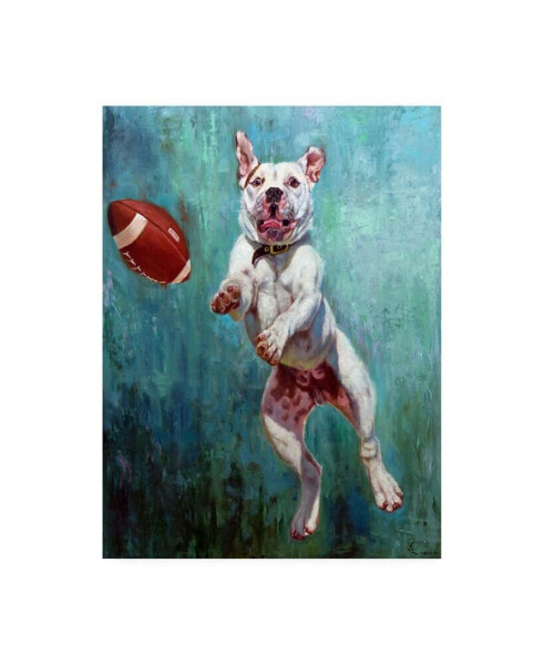 Lucia Hefferna Hail Mary White Dog Canvas Art - 27" x 33.5"