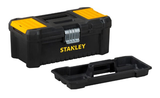 Stanley Essential toolbox with metal latches - Tool box - Metal - Plastic - Black - Yellow - 406 mm - 205 mm - 195 mm