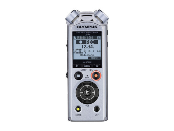 Olympus LS-P1 - 253 h - Pulse-code modulation (PCM) - MP3 - PCM - 120 dB - 4096 MB - LED