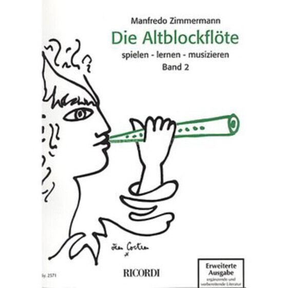 Ricordi Die Altblockflöte 2 Manfredo Zimmermann, Buch/CD