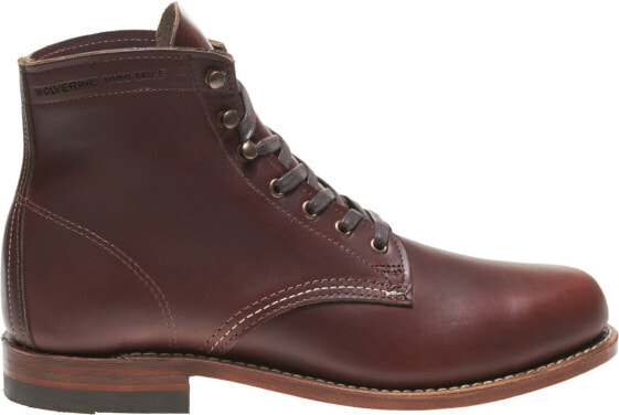 Wolverine 1000 Mile Boot W05299 Mens Brown Leather Lace Up Casual Dress Boots