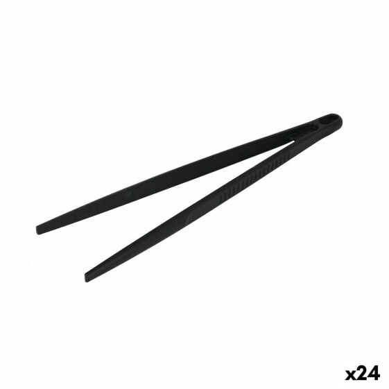 Кухонные щипцы Quttin Чёрный Нейлон 28 x 8 x 1,7 cm (24 штук)