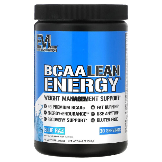 BCAA Lean Energy, Blue Raz, 10.69 oz (303 g)