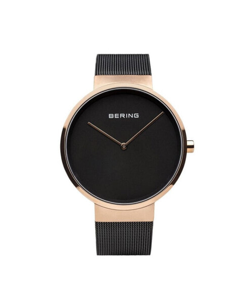 Men's Classic Stainless Steel Case and Mesh Watch