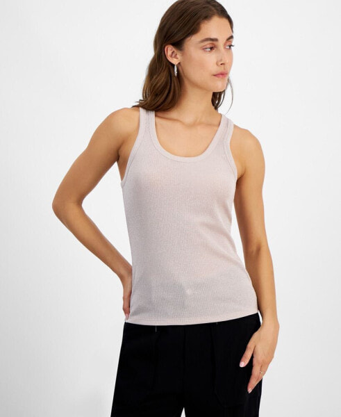 Women's Sleeveless Metallic Tank Top, Created for Macy's