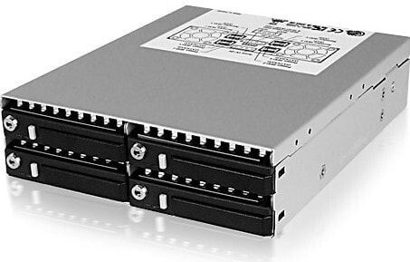 ICY BOX IB-2222SSK - 13.3 cm (5.25") - Storage drive tray - 2.5" - SATA - SATA II - SATA III - Serial Attached SCSI (SAS) - Black - Steel