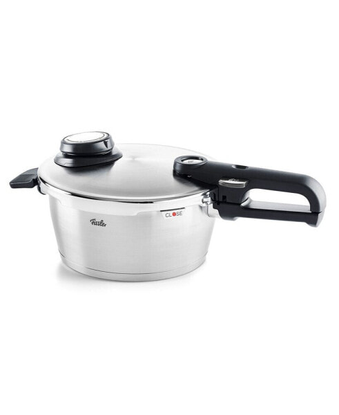 Vitavit Premium Stainless Steel 3.7 Quart Pressure Cooker with Steamer Insert