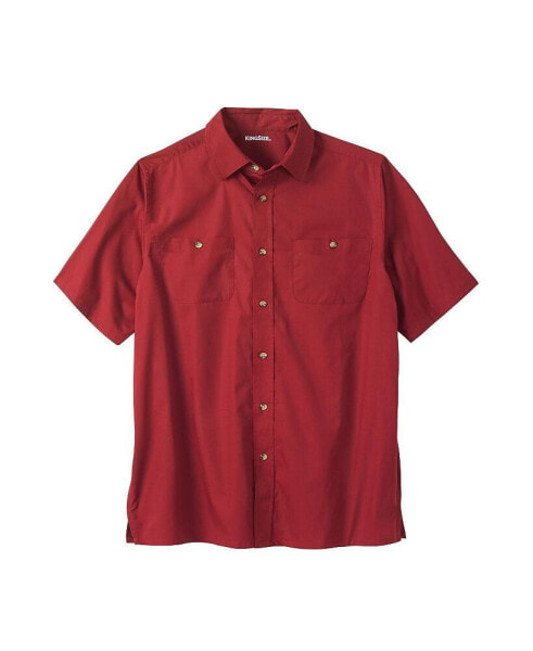 Big & Tall Short-Sleeve Pocket Sport Shirt