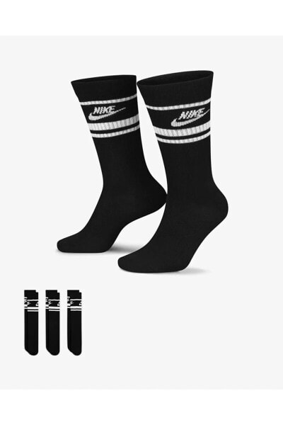 Носки Nike U Nk Nsw Everday Essentıal 3 шт. черные Sport Çorap DX5089-010