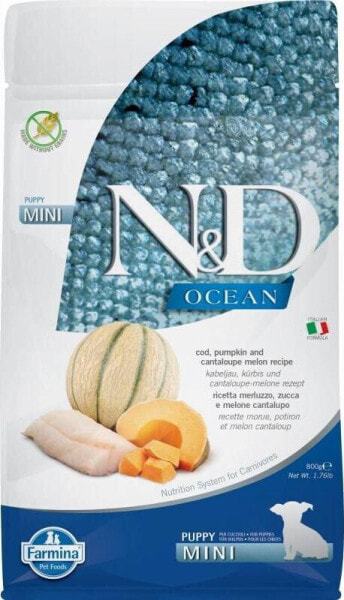 Farmina N&D Dog Ocean Cod Pumpkin Cantaloupe Melon Puppy Mini 800 GR