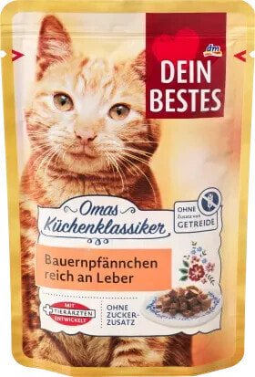 Nassfutter Katze Bauernpfännchen mit Leber, Omas Küchenklassiker, 100 g