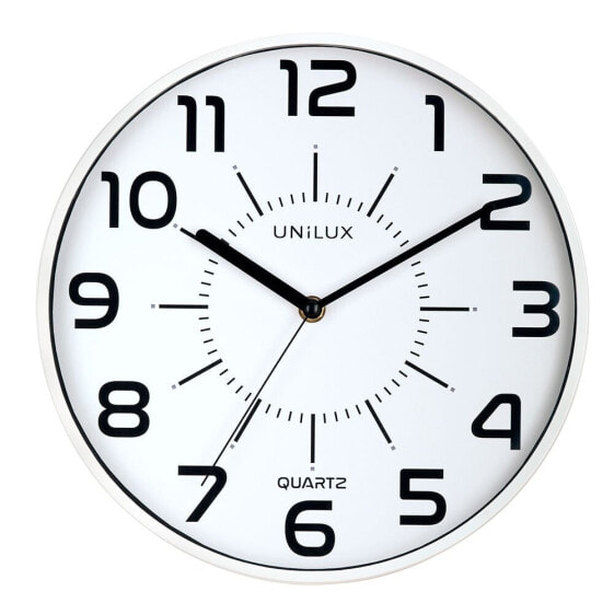 UNILUX Silent Wall Clock Including Pile 285 cm White