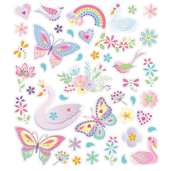 GLOBAL GIFT Classy Diam Cisnes Strass Stickers