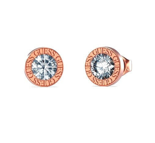 Modern bronze stud earrings Color My Day JUBE02244JWRGT/U