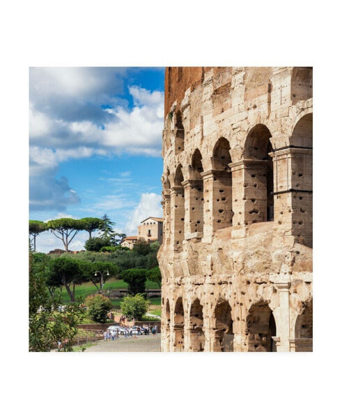 Philippe Hugonnard Dolce Vita Rome 3 Colosseum Architecture Canvas Art - 15.5" x 21"