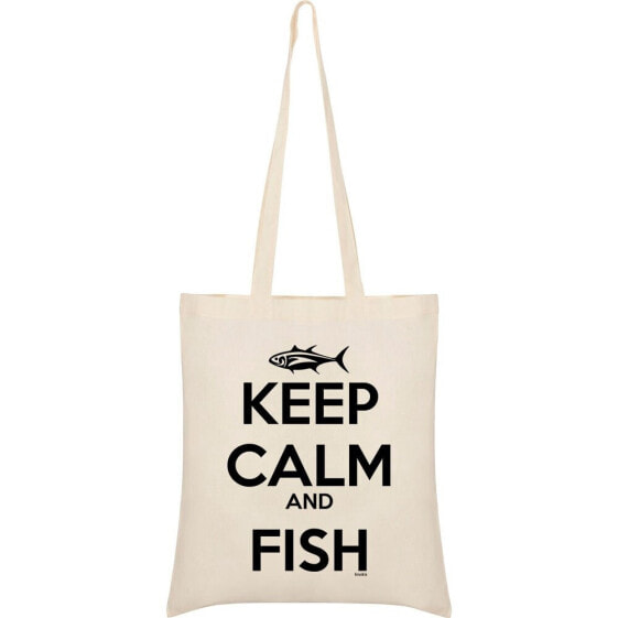 KRUSKIS Keep Calm And Fish Tote Bag