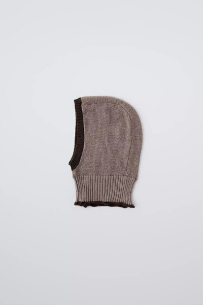 KNITTED BALACLAVA HOOD