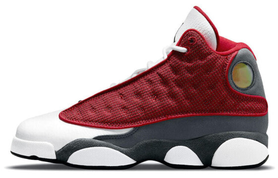 Jordan Air Jordan 13 retro "red flint" 耐磨 高帮 复古篮球鞋 男款 灰白红