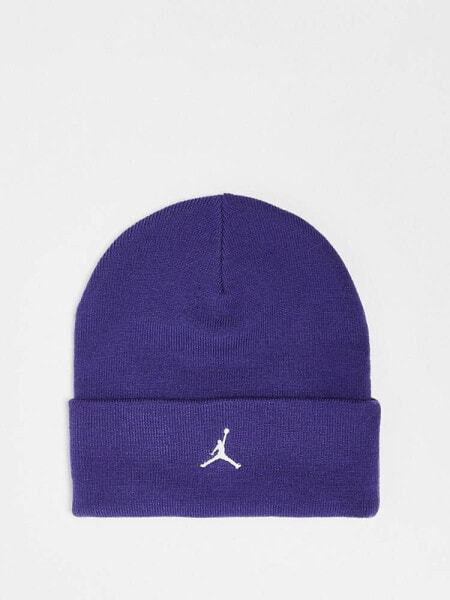 Jordan logo beanie in purple