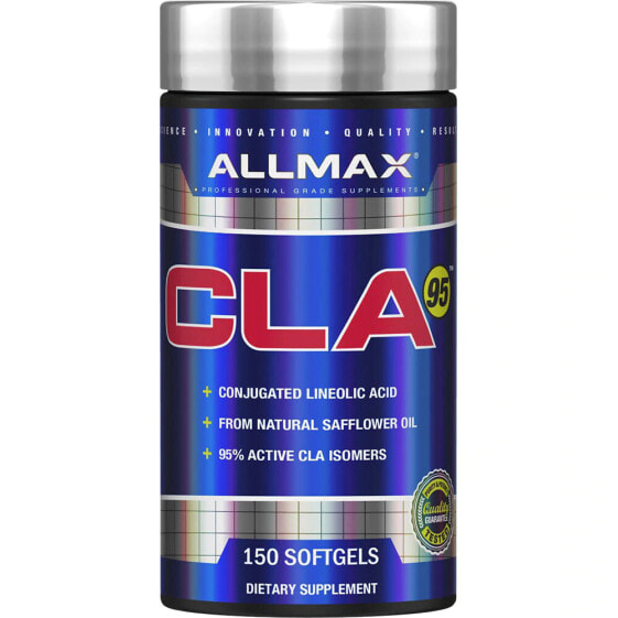 AllMax Nutrition CLA95 Конъюгированная линолевая кислота из чистого сафлорового масла 150 гелевых капсулы