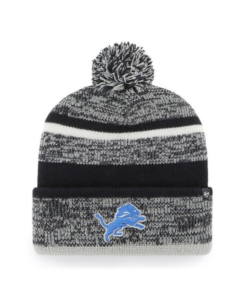 Men's Charcoal Detroit Lions Northward Cuffed Knit Hat with Pom