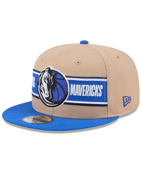 Men's Tan/Blue Dallas Mavericks 2024 NBA Draft 9FIFTY Snapback Hat