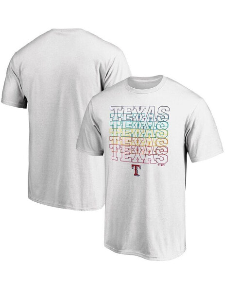 Men's White Texas Rangers City Pride T-shirt