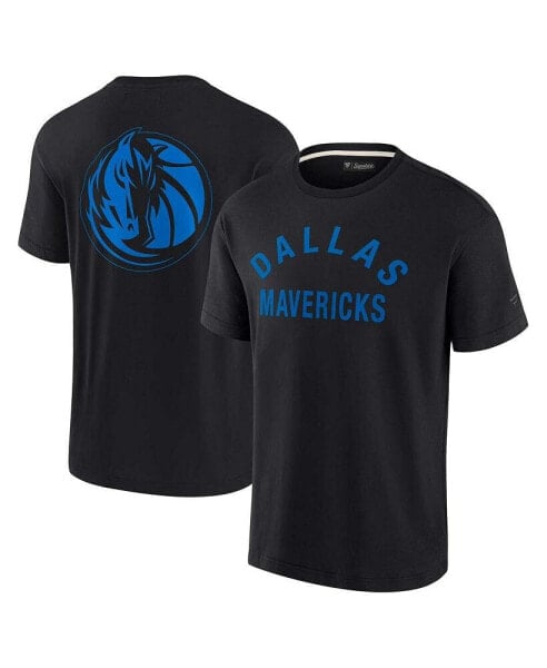 Men's and Women's Black Dallas Mavericks Super Soft T-shirt